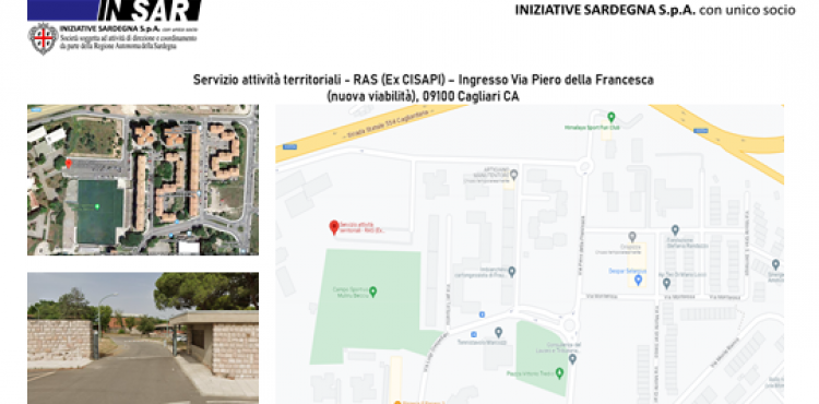 Cartina uffici di Cagliari